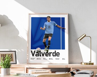 Federico Valverde Poster: Uruguayan Soccer Star Art (Digital Download)