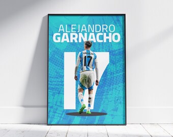 Alejandro Garnacho Poster: Argentinian Soccer Star Art (Digital Download)