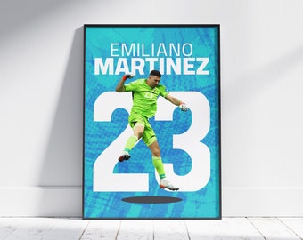 Emiliano Martinez Poster, argentinischer Torhüter Druck (Digital Download)