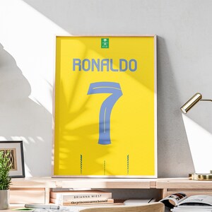 Cristiano Ronaldo Jersey Print, Football GOAT, 2023-2024 (Digital Download)