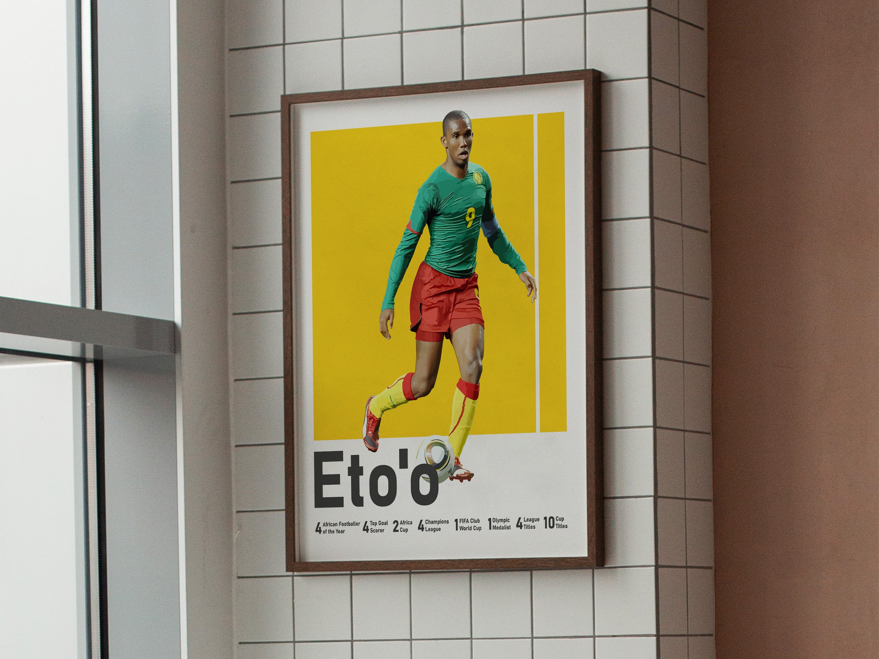 Samuel Eto'o Poster, Cameroonian Football Legend (printable) - Etsy