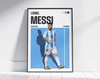 Lionel Messi Poster: Argentine Football Legend (Digital Download)