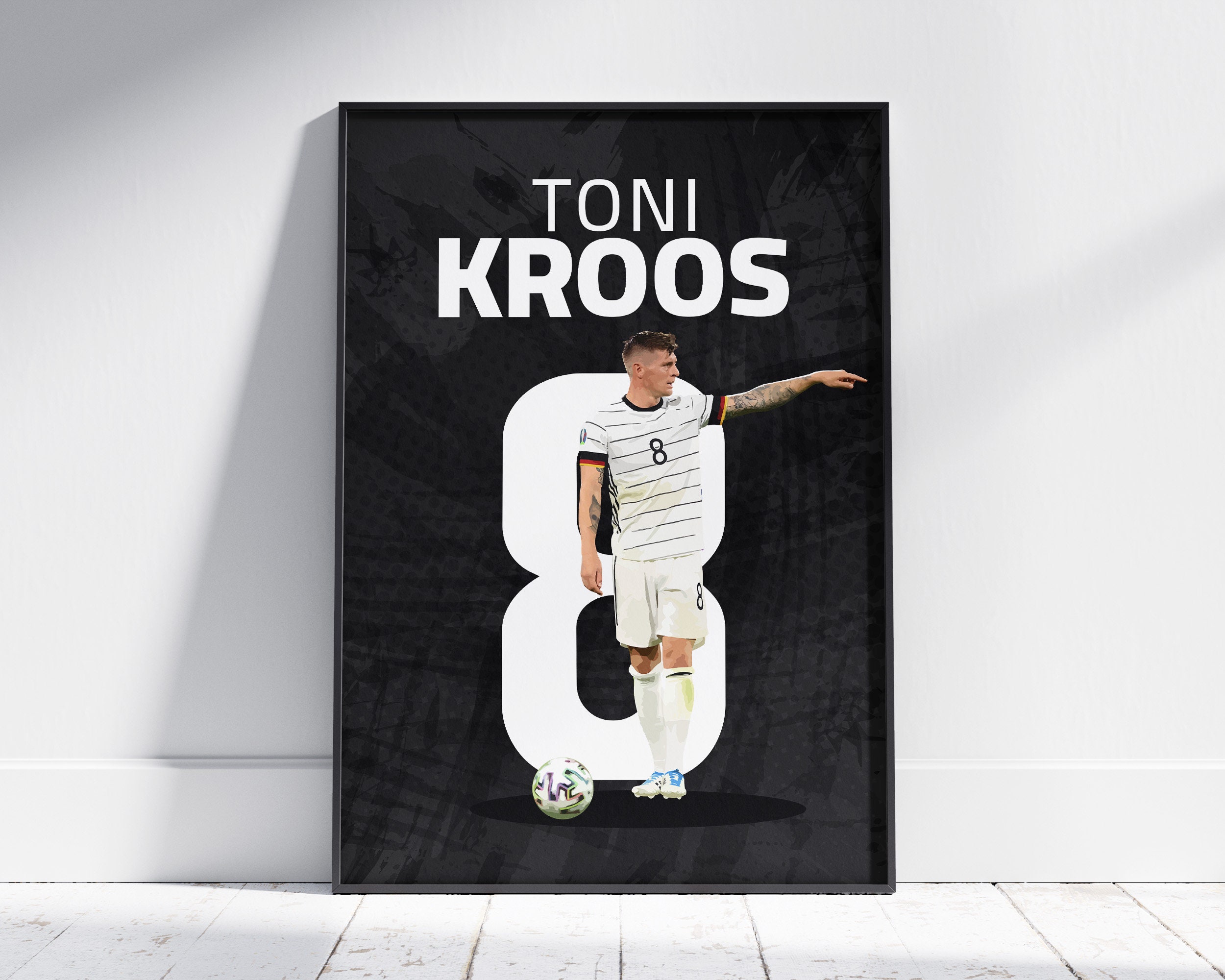 トニ・クロース サイン入り写真 A3サイズ トニ・クロースのポスター、ドイツのサッカーアート（デジタル