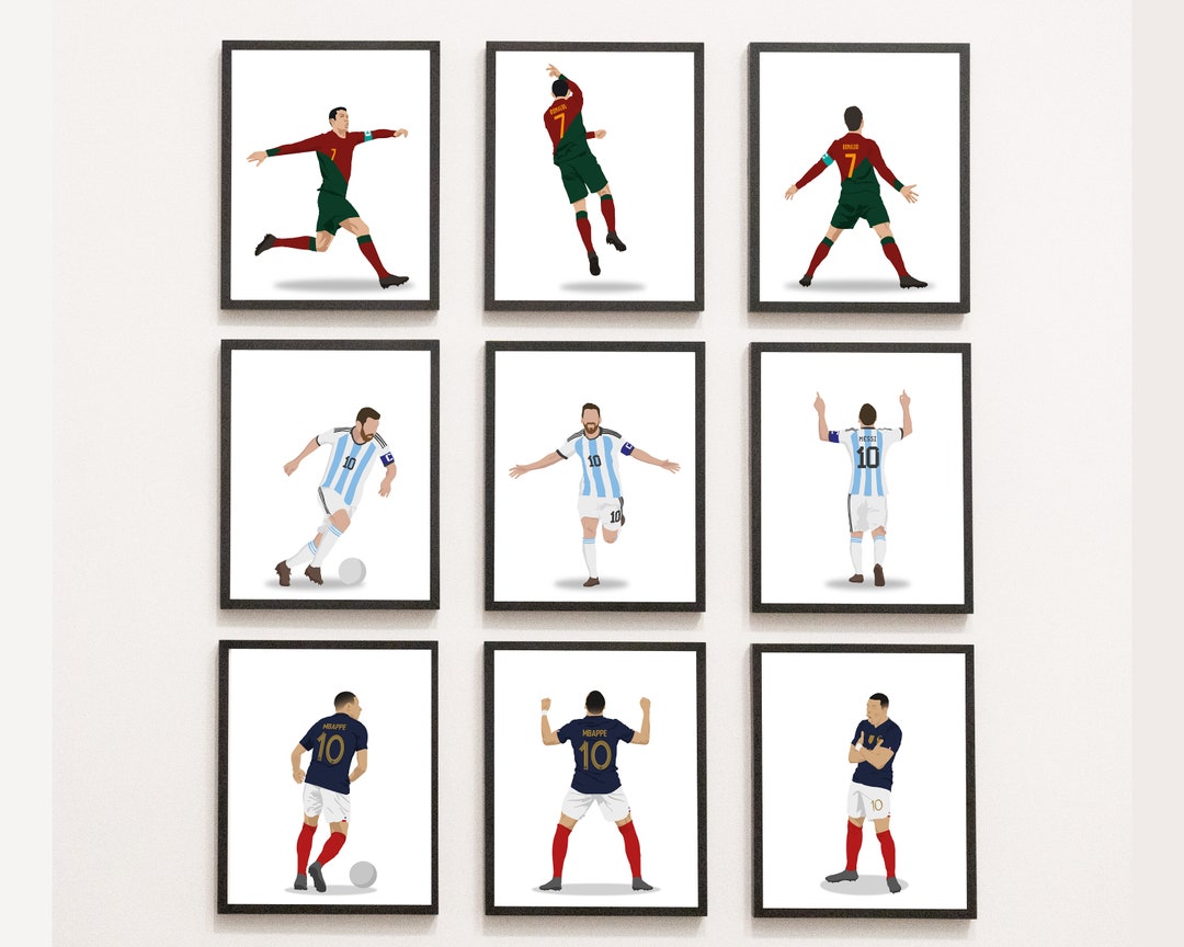 Louis Vuitton Collab Lionel Messi x Kylian Mbappe Home Decor Poster Canvas  - REVER LAVIE