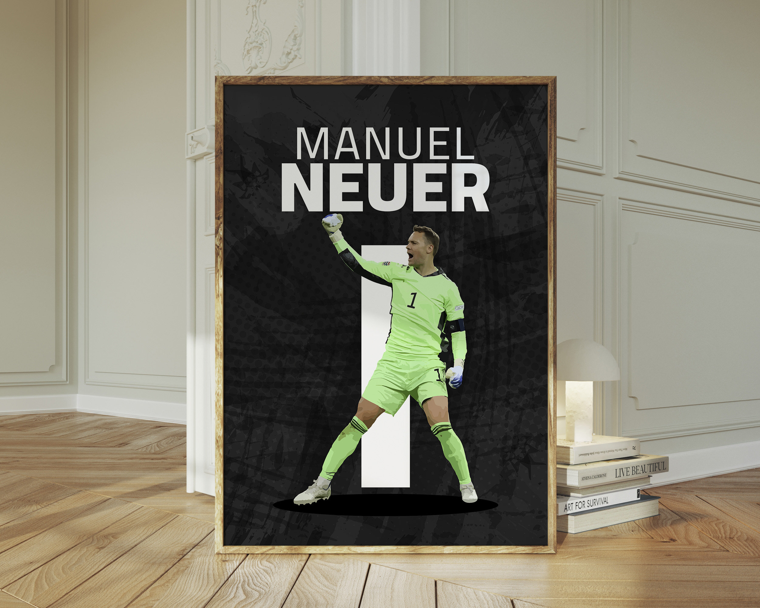 マヌエル・ノイアーのポスター、印刷可能なサッカー ウォール アート