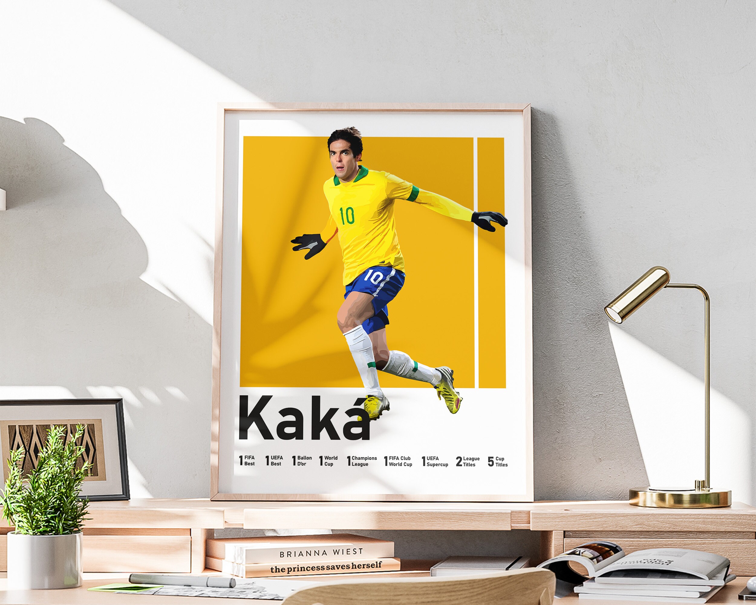 Printable Ricardo Kaka Poster, Man Cave Decoration, Brazilian