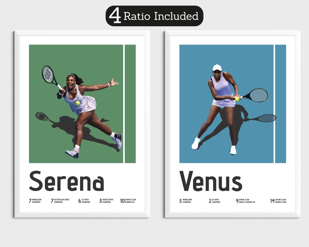Printable Serena and Venus Williams Posters Set of 2 Prints - Etsy