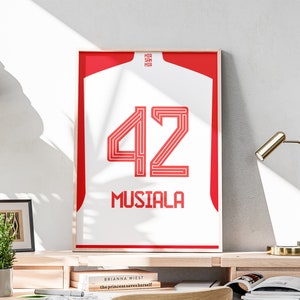 Koszulka Jamala Musiali do druku, nowy zestaw 2023-2024, niemiecki piłkarz narodowy, prezent dla chłopców, plakat na koszulkę Musiali
