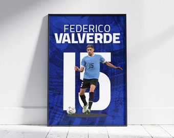 Federico Valverde Poster: Uruguayan Soccer Art (Digital Download)