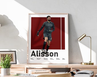 Alisson Becker Fußball Brasilien Torhüter Poster (Digitaler Download)