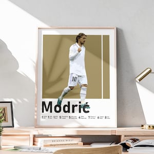 Modric Poster, Printable Luka Modric Wall Art, Football Print, Man Cave Decoration, Croatian Football Legend, Modern Sport Decors