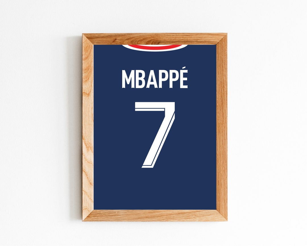Printable Kylian Mbappe Jersey Wall Decoration 3 Ratio - Etsy