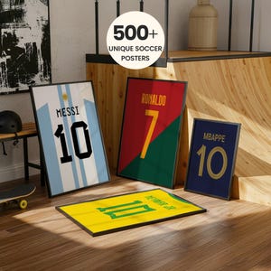 Zestaw koszulek piłkarskich gwiazd do druku, Ronaldo Messi, Neymar Mbappe, 4 koszulki piłkarskie z nadrukiem