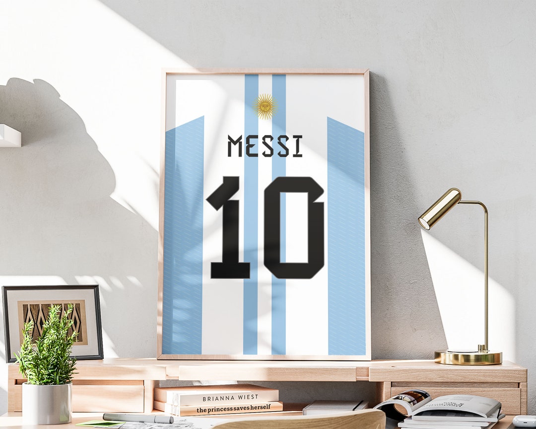 Lionel Messi Jersey Wall Art, Printable 3 JPG Files - Etsy
