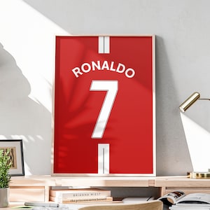 Decoración de pared icónica de Cristiano Ronaldo para imprimir