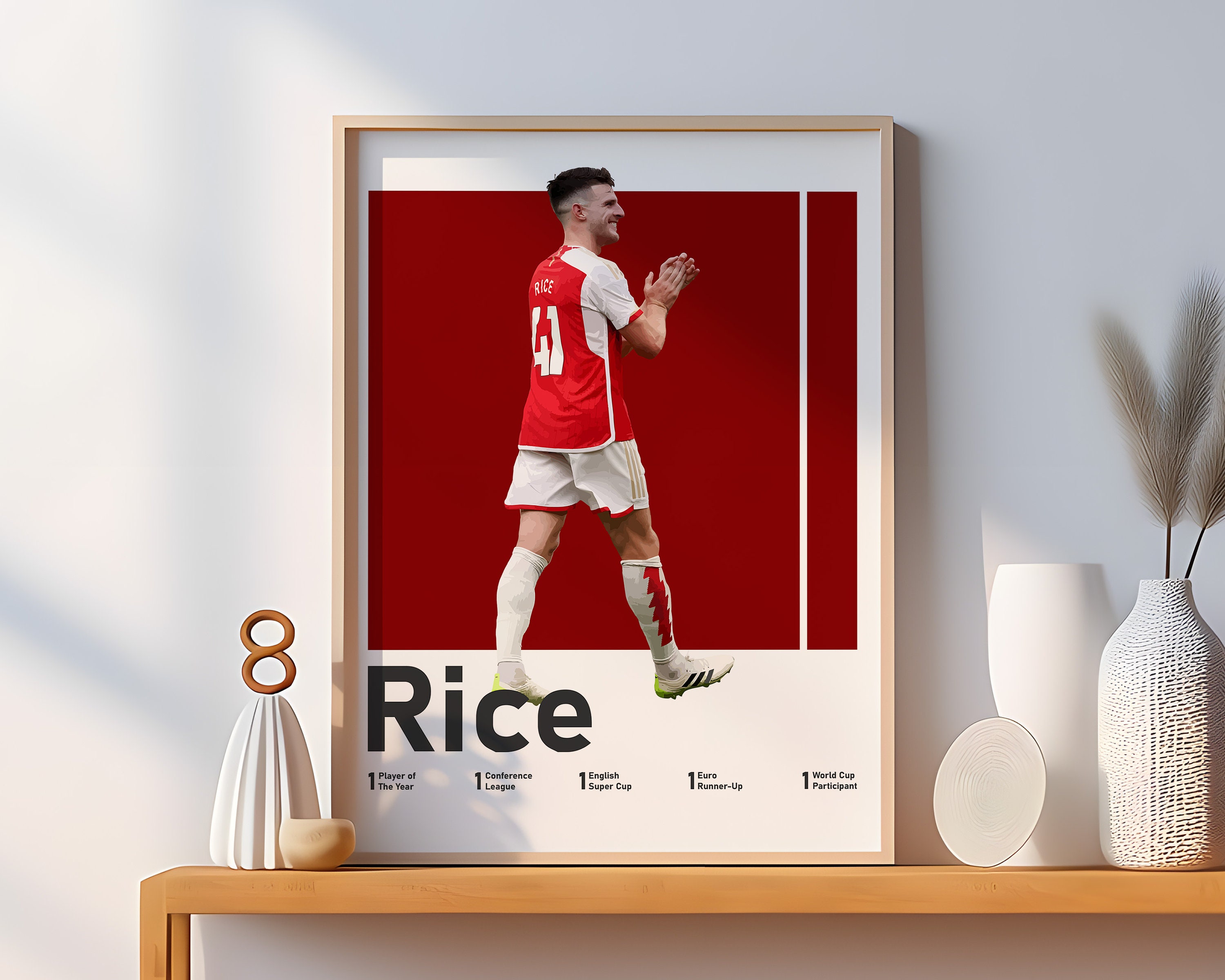 Printable Declan Rice Poster, English Midfielder, Boys Room Decor ...