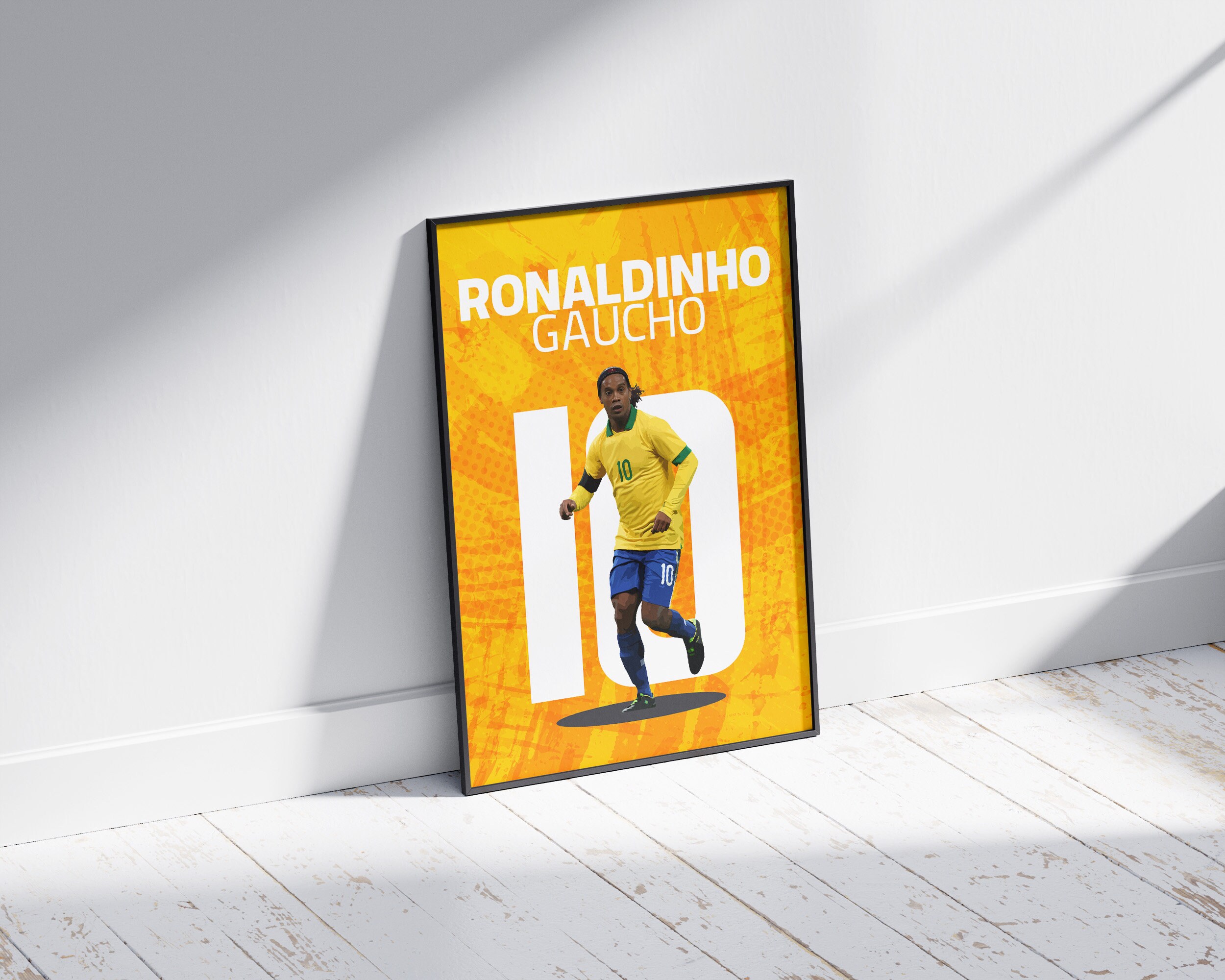 サイン入りポスター3枚セット ブラジル代表 ジュニーニョ ジーニョ