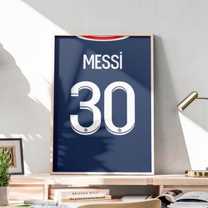 Printable Lionel Messi Jersey Wall Decoration, Instant Download