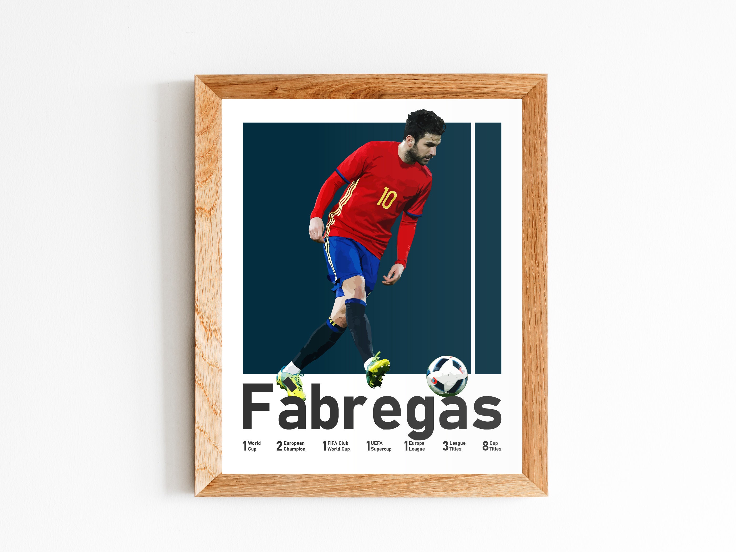 Cesc Fabregas Poster, Spanish Midfielder Art (digital Download) - Etsy