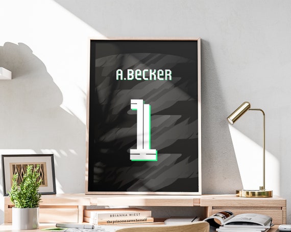 Maglia Alisson Becker stampabile portiere brasiliano stagione 2023 2024 poster maglia Alisson 3 rapporti inclusi Etsy Italia