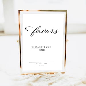 Veuillez prendre un signe de mariage de faveur, modèle de signe de mariage, veuillez prendre un signe de mariage imprimable/modifiable de faveur 5x7