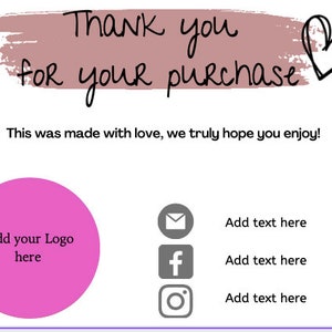 Thank You Business Card Template!