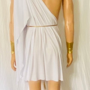 Mens Greek God Zeus Toga. Open Breast Gold Halloween Costume - Etsy