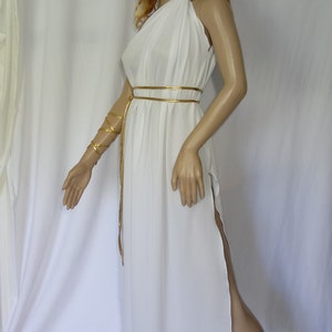 Greek Goddess Toga Wedding Dress Bridesmaid Gift Gold - Etsy