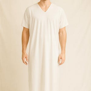 Mens Kaftan  Ancient Greek Tunic Costume – Historical White Robe Outfit for Theater, Cosplay & Festivals –