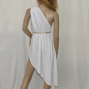 Greek Goddess Short Toga Gold Gorean Snake wraps Halloween Costume zdjęcie 7