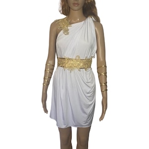Greek Goddess Toga Wedding Dress Bridesmaid Gift Gold