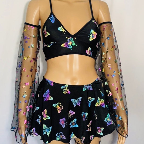 Fairytopia Butterfly Rave  Festival Outfit for women Pieces Sold Separately