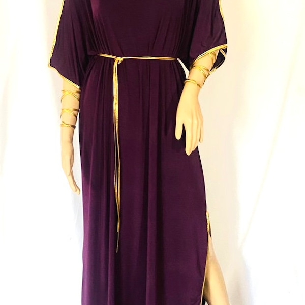 Greek Goddess Gown Gold Halloween Costume