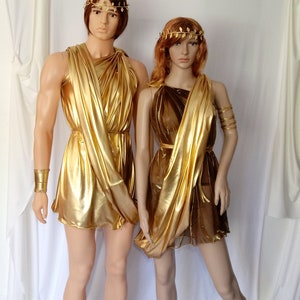 Greek Goddess Shoulder Drape Gold Halloween Costume - Etsy