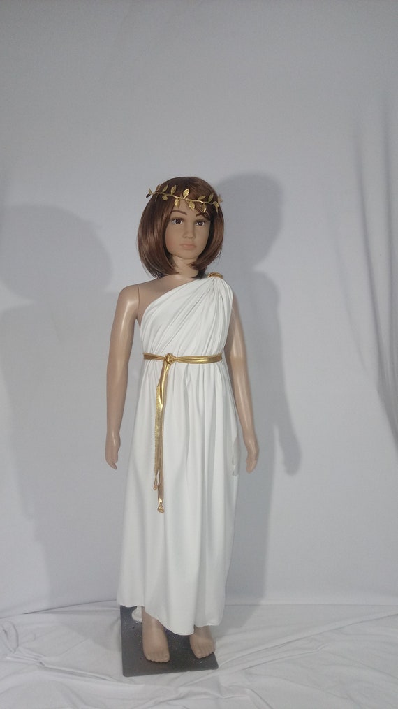 Costume di Halloween oro Toga da dea greca per bambini -  Italia