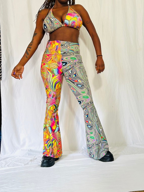 Bell bottom rave pants outlet