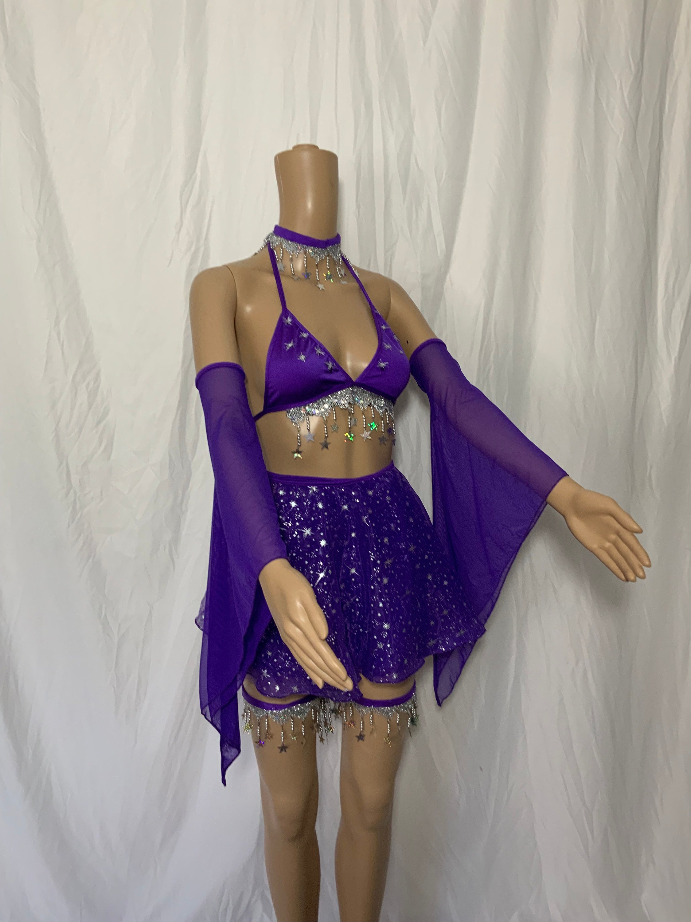 bell sleeve rave top