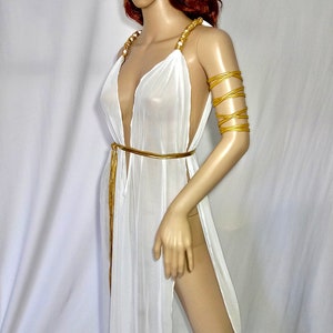  Disfraz de Halloween de la diosa griega para mujer, vestido  griego blanco sexy, Multi colorido : Ropa, Zapatos y Joyería