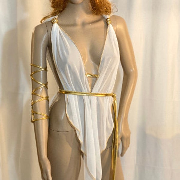 Greek Goddess Tunic Lingerie Greek Goddess Gown Wedding Dress Bridesmaid Gift Gold