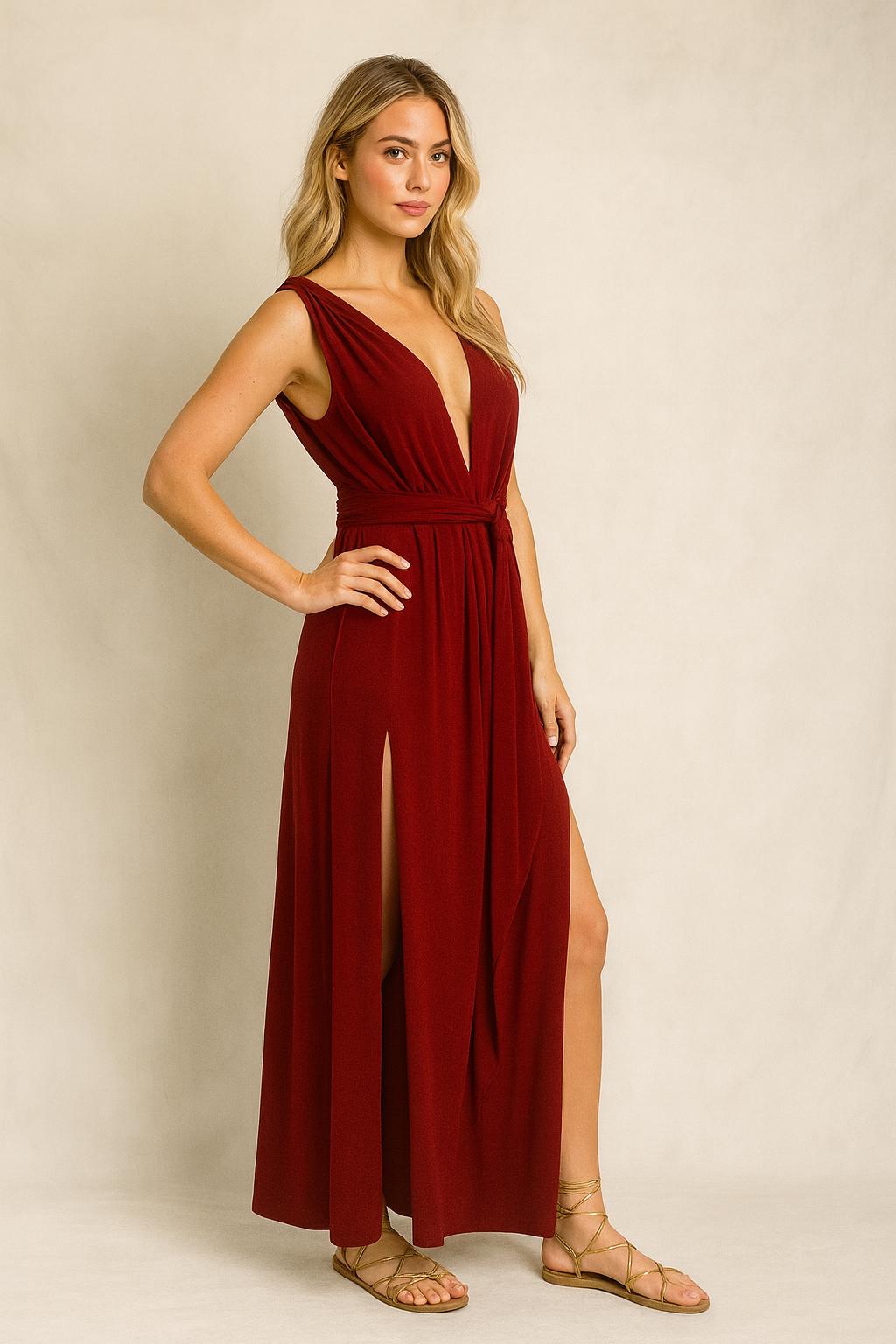 burgundy grecian dress Beautiful Sweetheart Wine Red Prom Dress Beaded A-line Chiffon Formal  Evening Dress(PR72168)  DaisyFormals-Bridesmaid and Formal Dresses in 59+  Colors