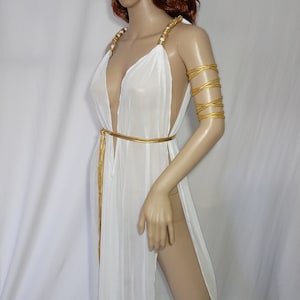 Greek Goddess Tunic Lingerie Gold  Role Play Submissive Gorean
