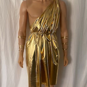 Mens Greek Goddess Toga Gold Halloween Costume - Etsy