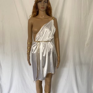 Greek Goddess Toga. Open Breast Gold Halloween Costume - Etsy