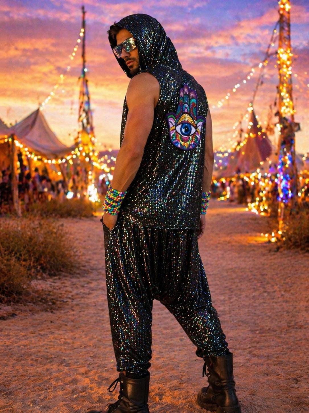 Gold Rave Hood - Etsy