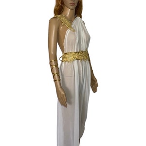 Greek Goddess Gown Wedding Dress Bridesmaid Gift Gold