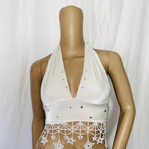 Stars Galaxy Celestial Rave  Festival Halter Top