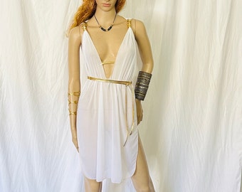 Greek Goddess Tunic Lingerie Greek Goddess Gown Wedding Dress Bridesmaid Gift Gold