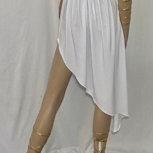 Greek Goddess Short Toga Gold Gorean Snake wraps Halloween Costume zdjęcie 9