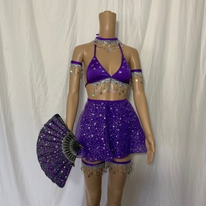 Stars and Moons Galaxy Celestial Rave Fan Festival Outfit for women Pieces Sold Separately  Bell Bottoms Arm Warmers