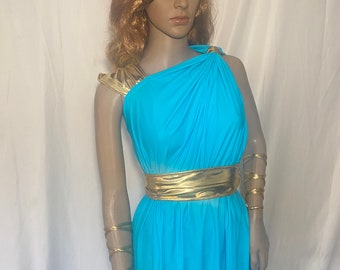 Greek Goddess Toga Gold Halloween Costume